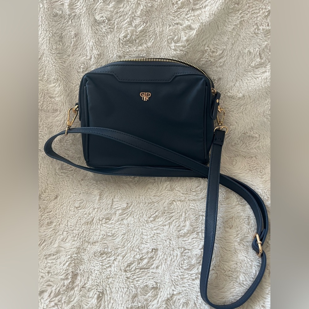 PurseN LittBag LED-Lit Nylon Crossbody, Navy
